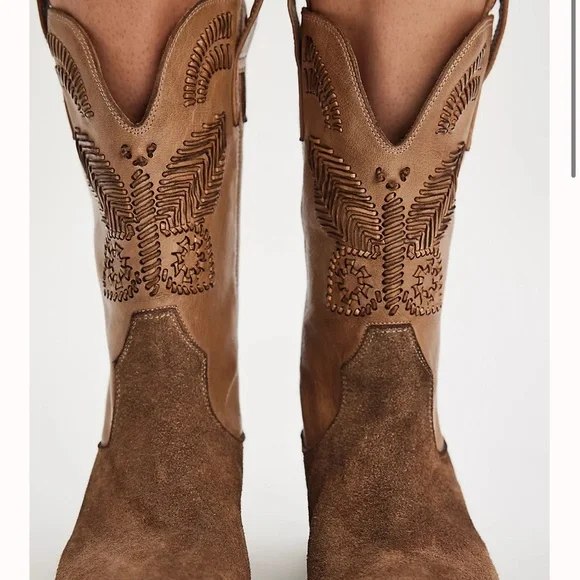 Marco Delli Butterfly Boho Dolly Western Boots Size 42 - Picture 1 of 7